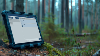 CNHF UI on a tablet